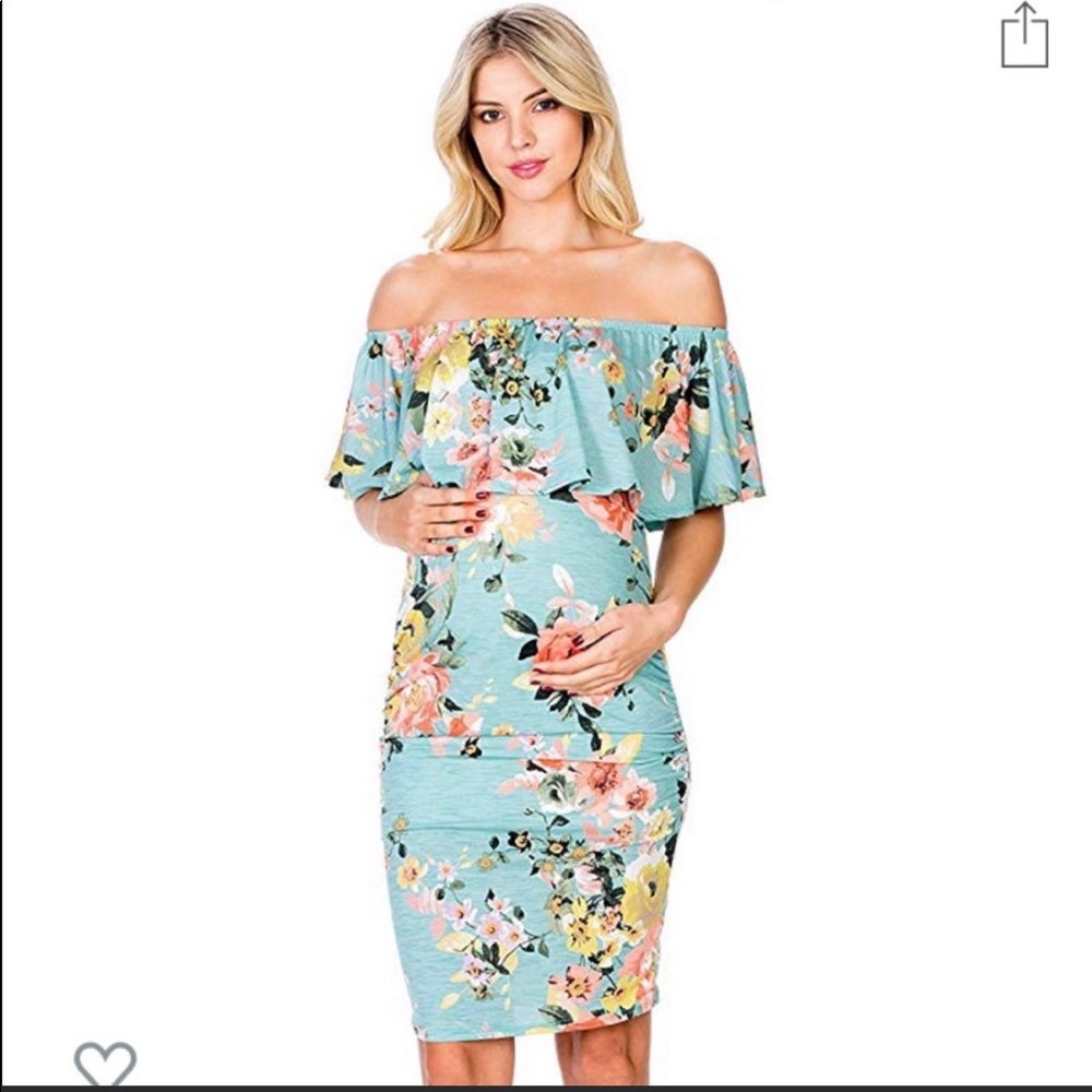 Floral maternity dress